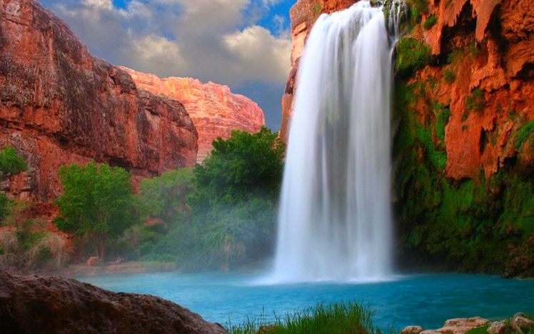 havasu, Falls, Arizona, Usa HD Wallpaper Desktop Background