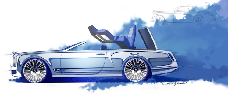 2012, Bentley, Mulsanne, Convertible, Concept HD Wallpaper Desktop Background
