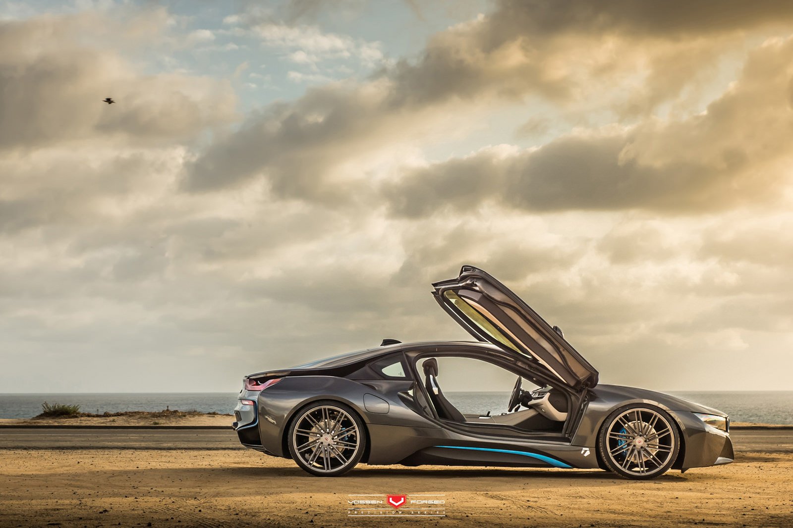 bmw i8, Vossen, Wheels, Cars, Electric Wallpaper