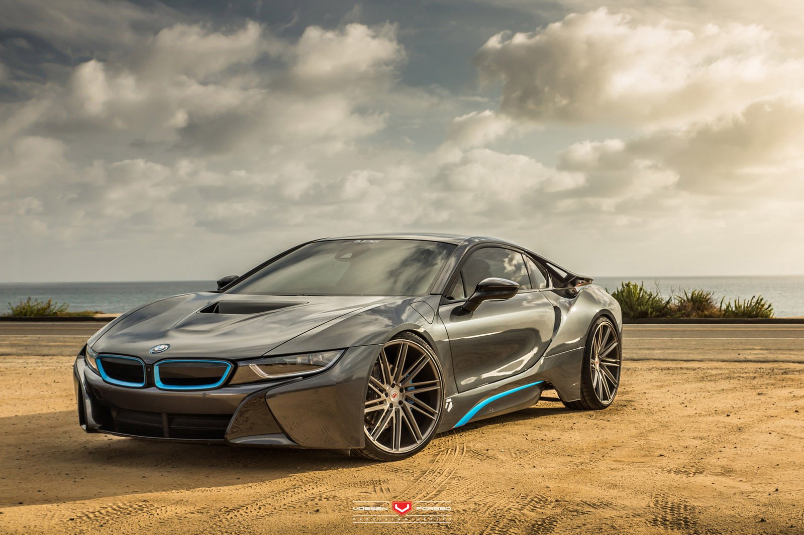 bmw i8, Vossen, Wheels, Cars, Electric Wallpaper