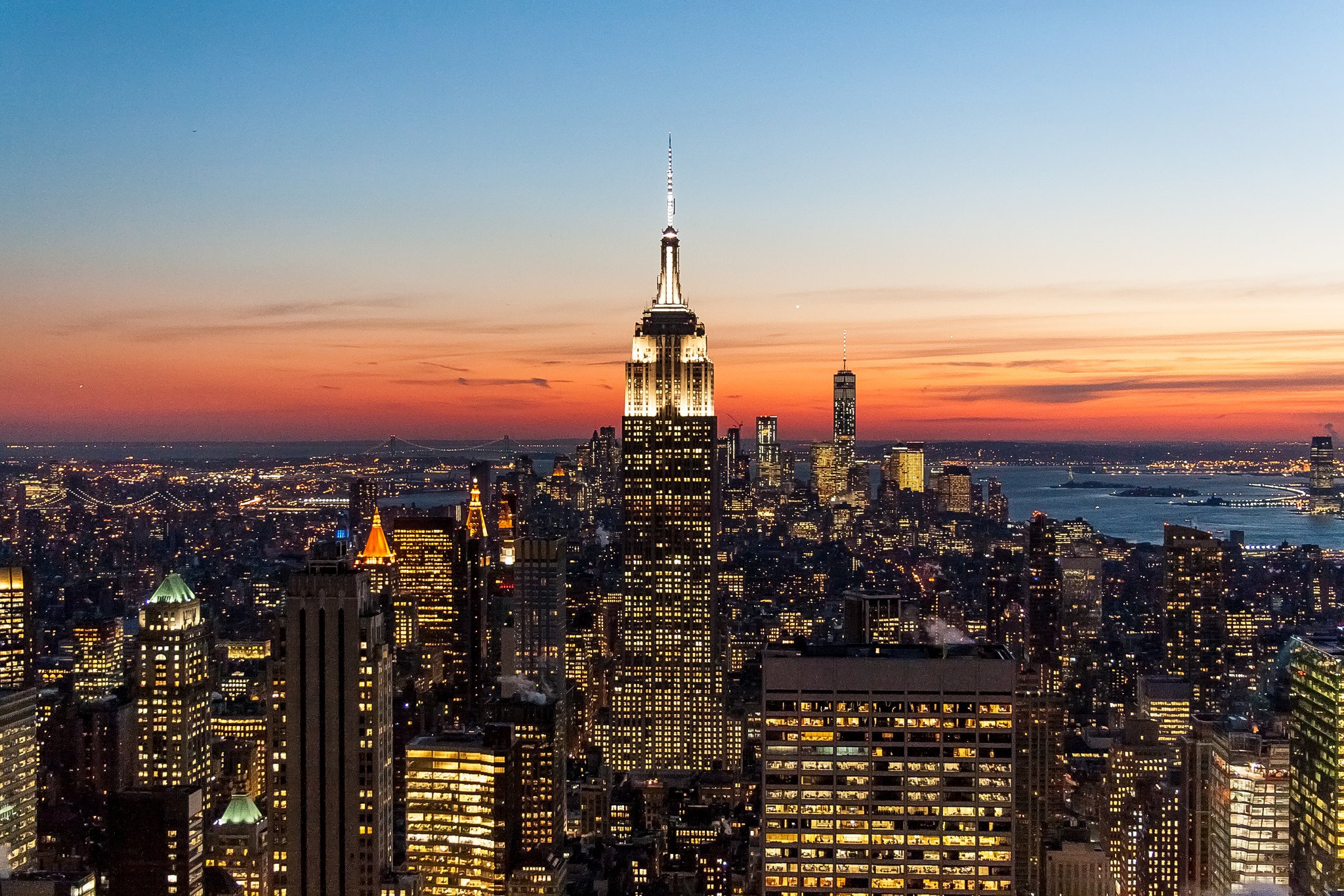 brooklyn, Bridge, Night, City, Cities, Urban, New, York, Usa, America, Travelling, Lights, River, Hudson, Towers, Nyc, Landscape Wallpaper