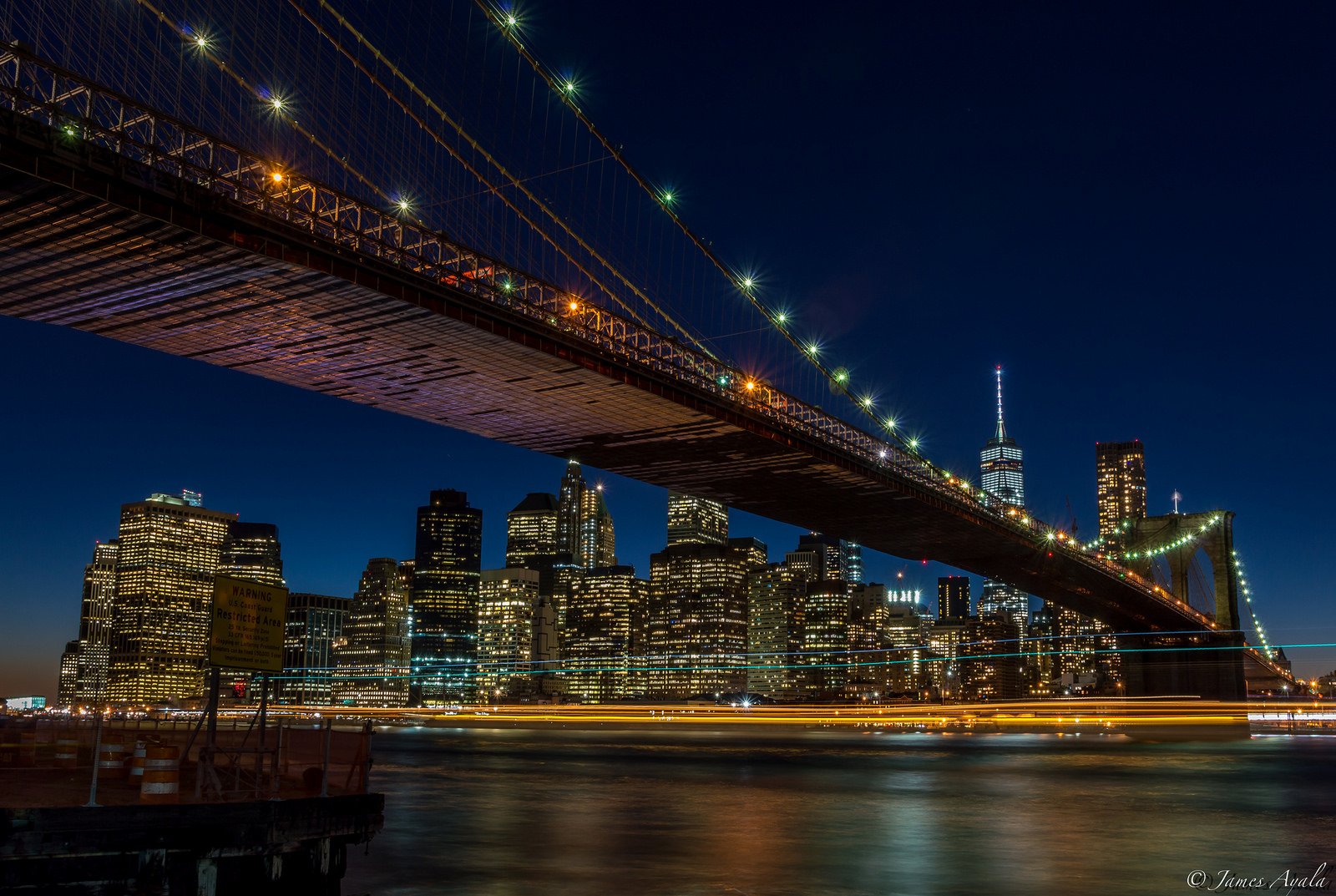 brooklyn, Bridge, Night, City, Cities, Urban, New, York, Usa, America, Travelling, Lights, River, Hudson, Towers, Nyc, Landscape Wallpaper