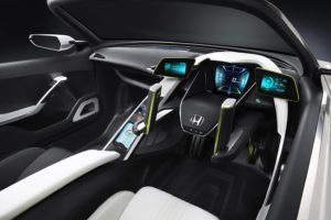 2011, Honda, Ev ster, Concept, Interior, Dash, Steering