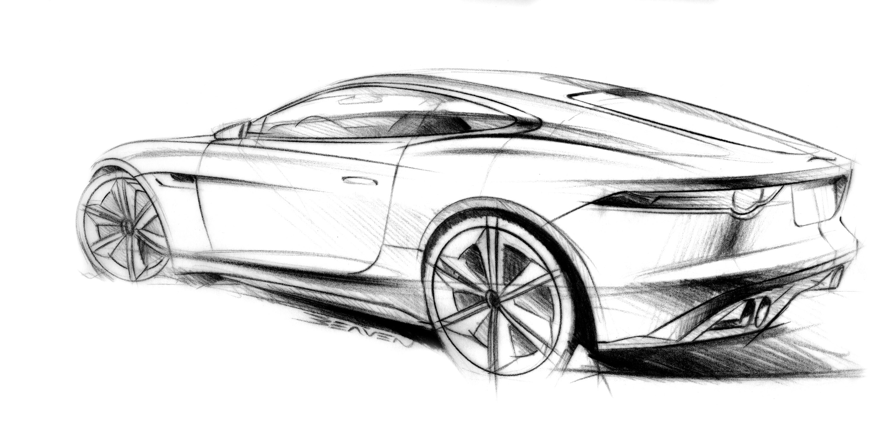 2011, Jaguar, C x16, Concept, Supercar, Supercars, Drawing, Sketch, Pencil, Art Wallpaper