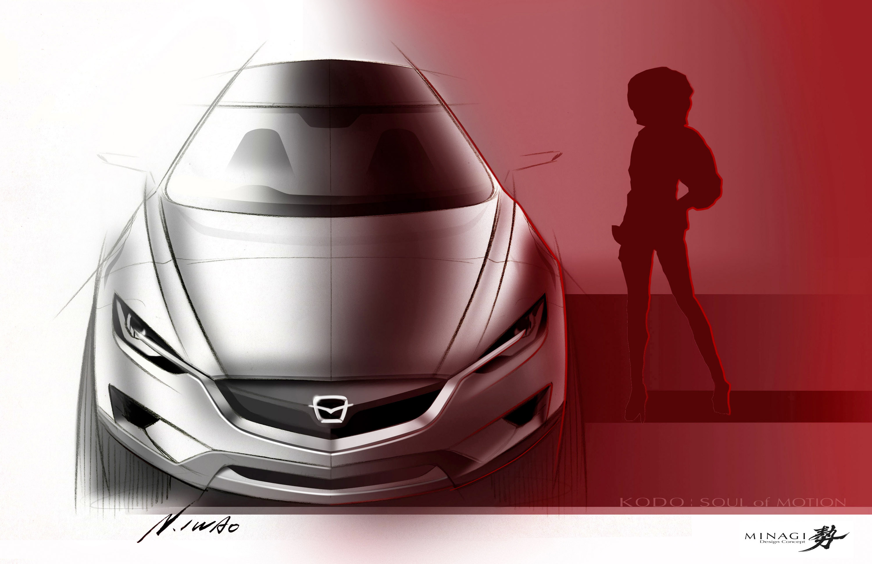 2011, Mazda, Minagi, Concept, Suv, Art, Drawing, Sketch Wallpaper