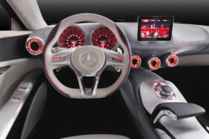 2011, Mercedes benz, Concept, A class, Interior, Dash, Steering