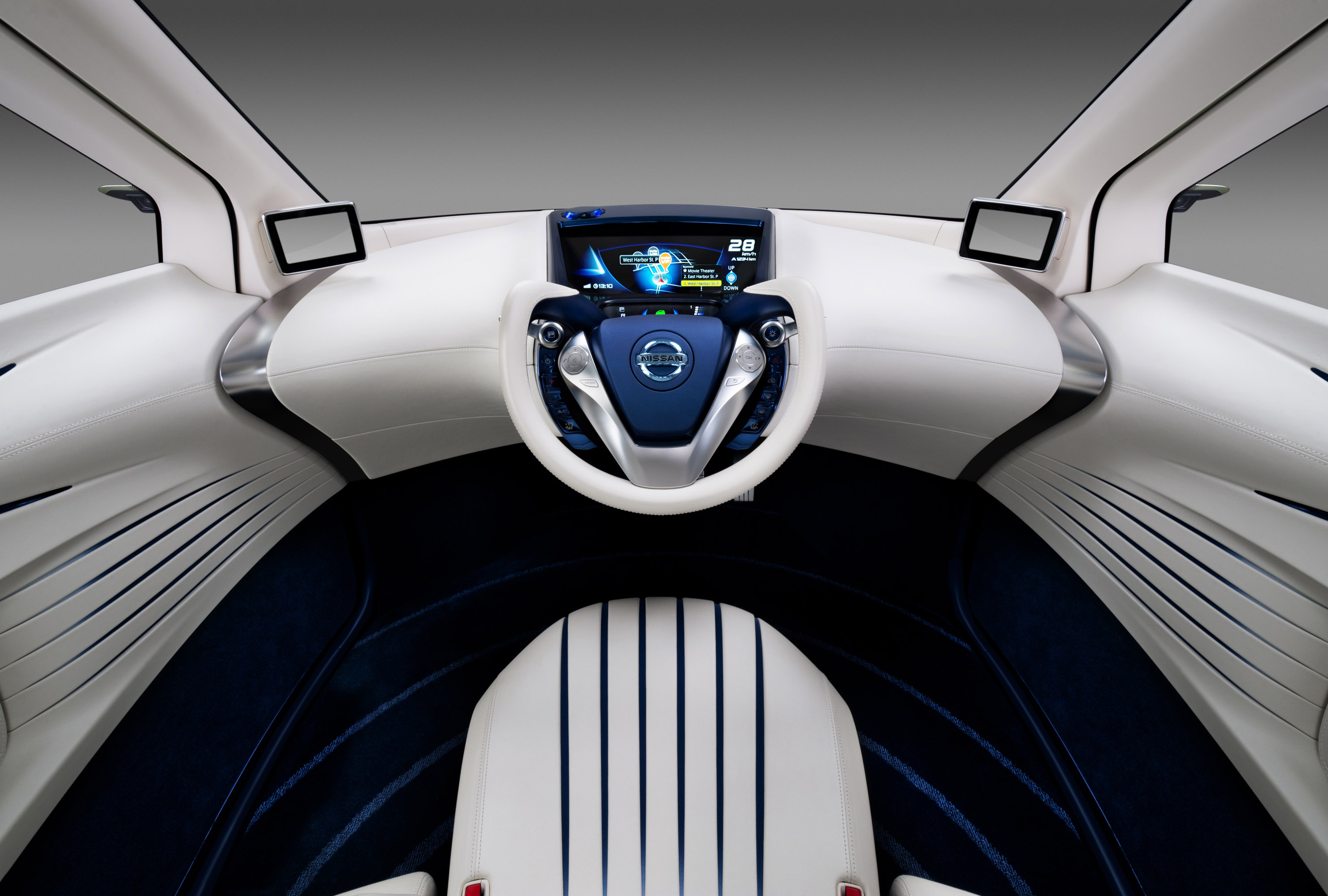 2011, Nissan, Pivo, 3, Concept, Interior, Dash, Steering Wallpaper