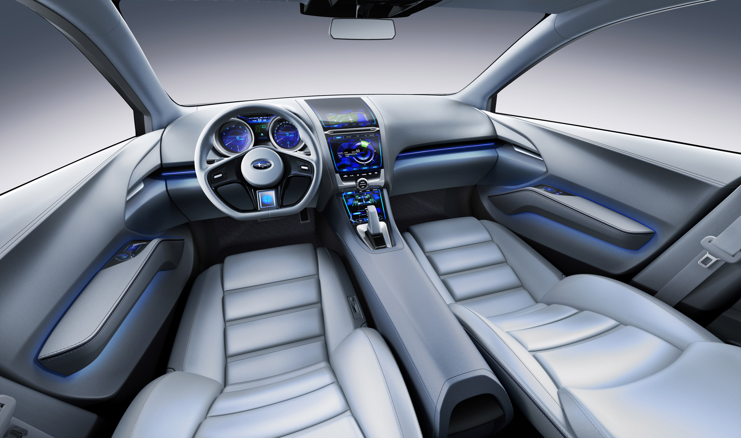 2011, Subaru, Impreza, Concept, Interior Wallpaper