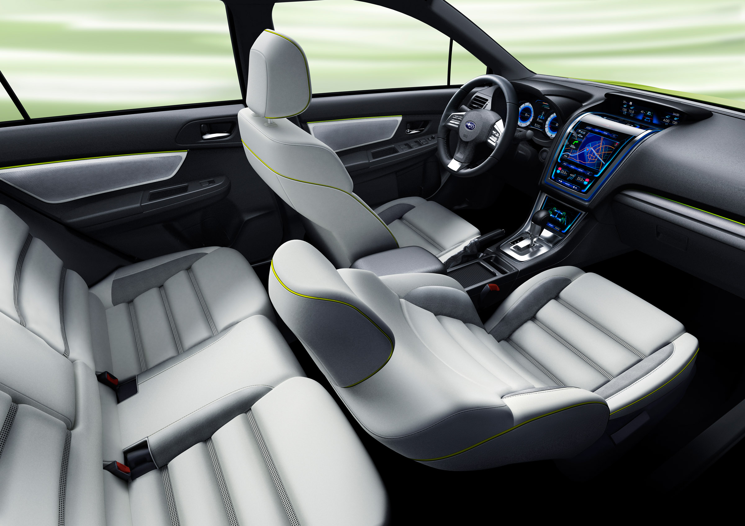 2011, Subaru, X v, Concept, Interior Wallpaper