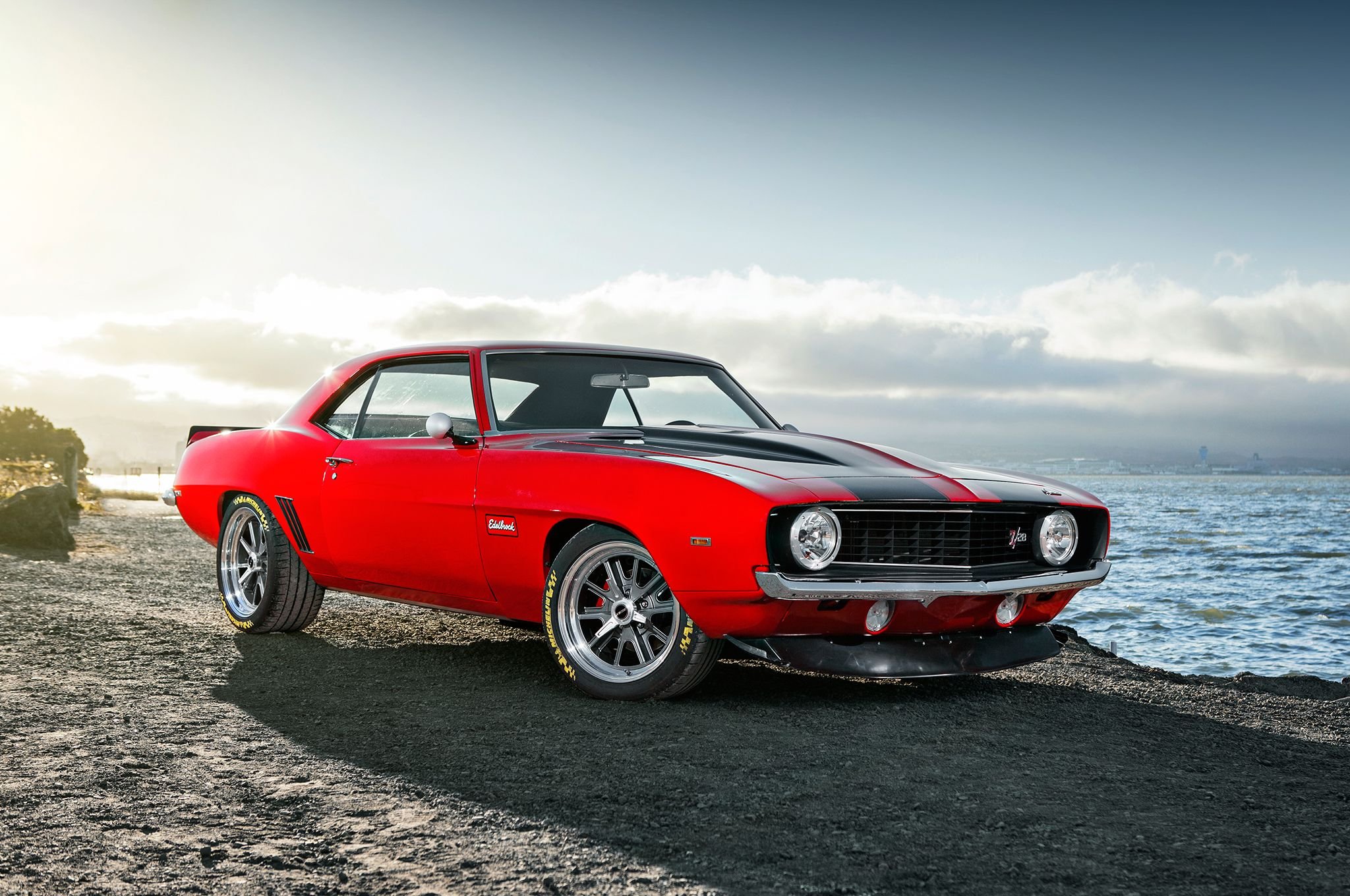 pro, Touring, 1969, Chevrolet, Chevy, Camaro, Cars, Coupe, Red Wallpaper