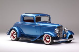 1932, Ford, Coupe, Cars, Custom, Hot, Rod, Blue