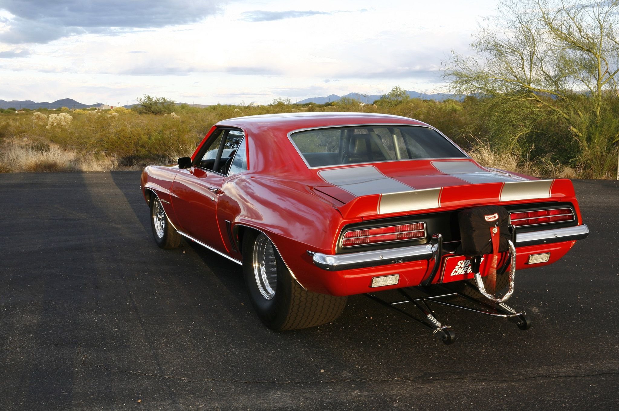 1969, Chevrolet, Chevy, Camaro, Z28, Pro, Street, Coupe, Cars, Red Wallpaper