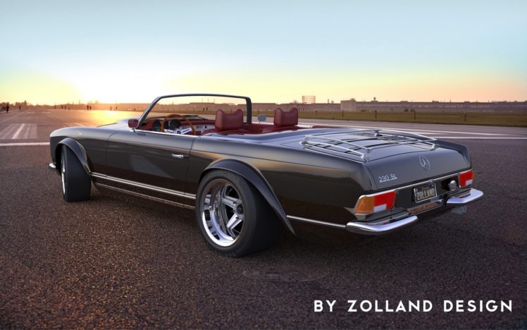 2015, Zolland, Design, Mercedes, 230sl, Roadster HD Wallpaper Desktop Background
