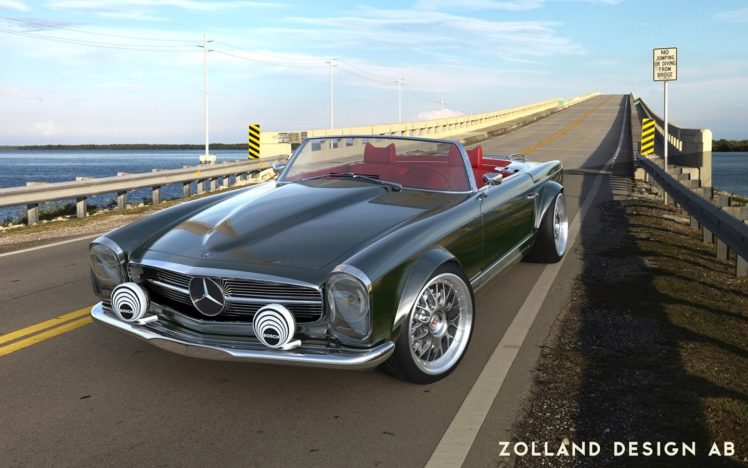 2015, Zolland, Design, Mercedes, 230sl, Roadster HD Wallpaper Desktop Background