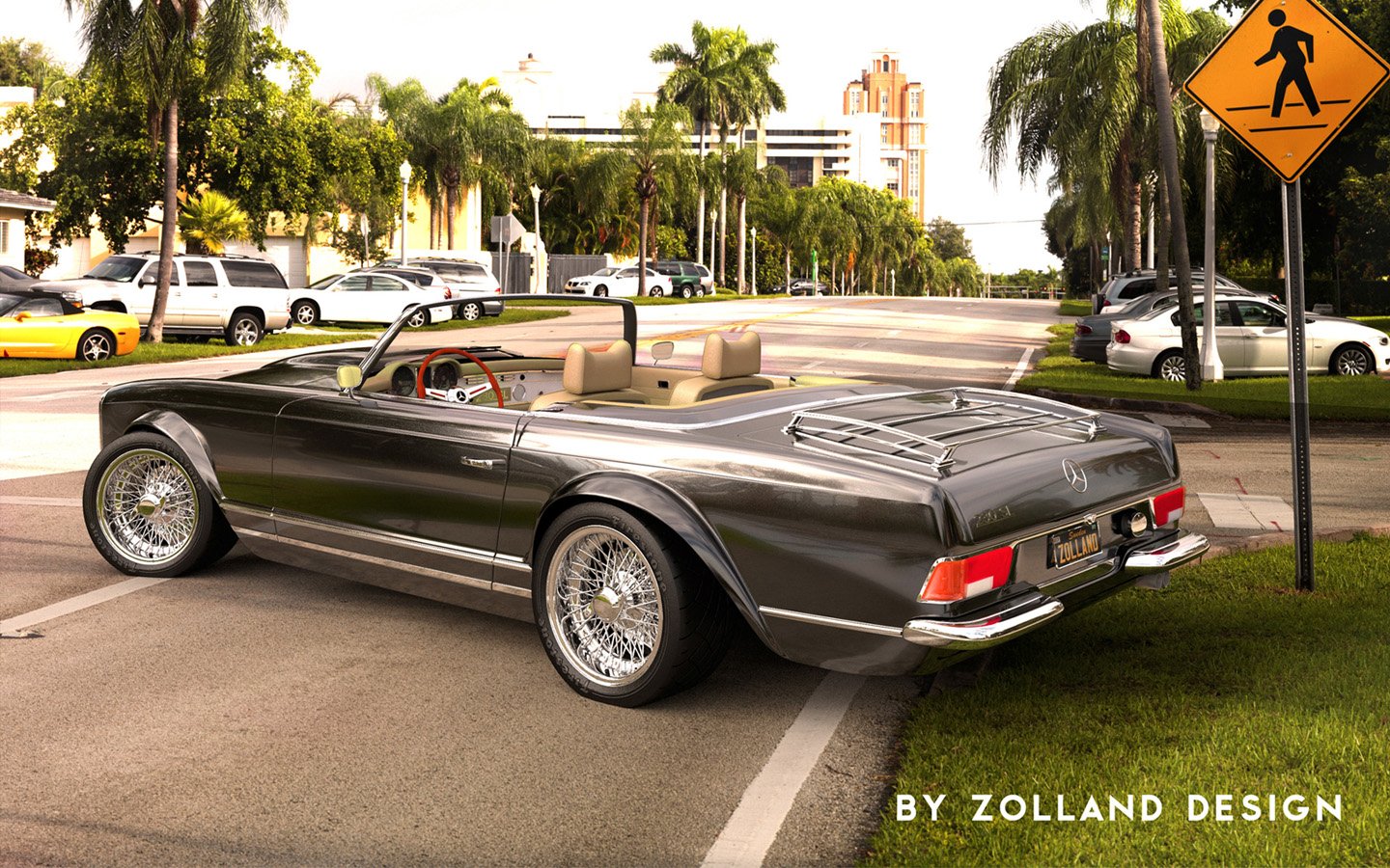 2015, Zolland, Design, Mercedes, 230sl, Roadster Wallpaper