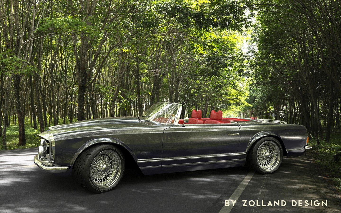 2015, Zolland, Design, Mercedes, 230sl, Roadster Wallpaper