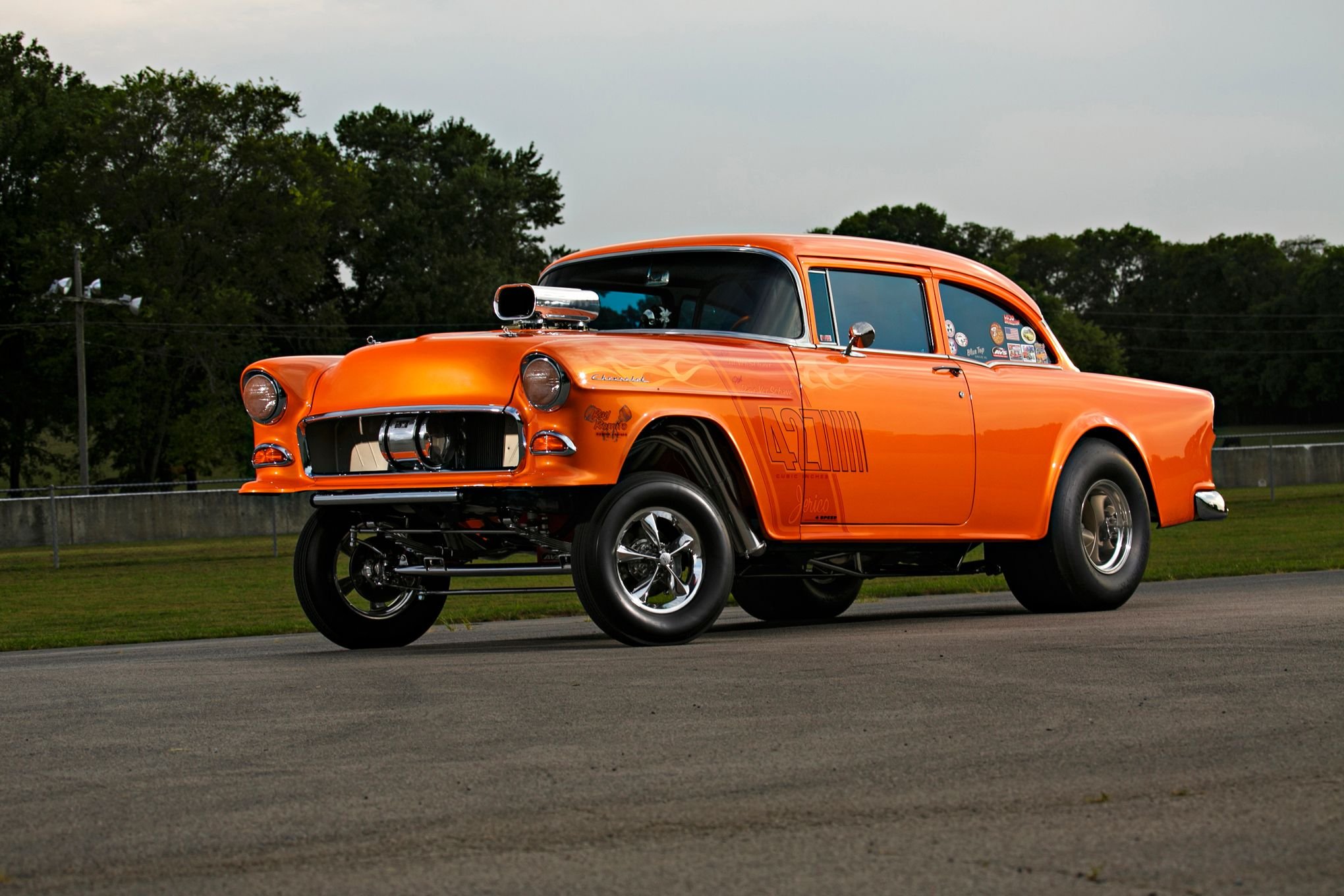 1955 Chevrolet Chevy 210 Coupe Gasser Drag Old Style Race Usa 14 Wallpapers Hd