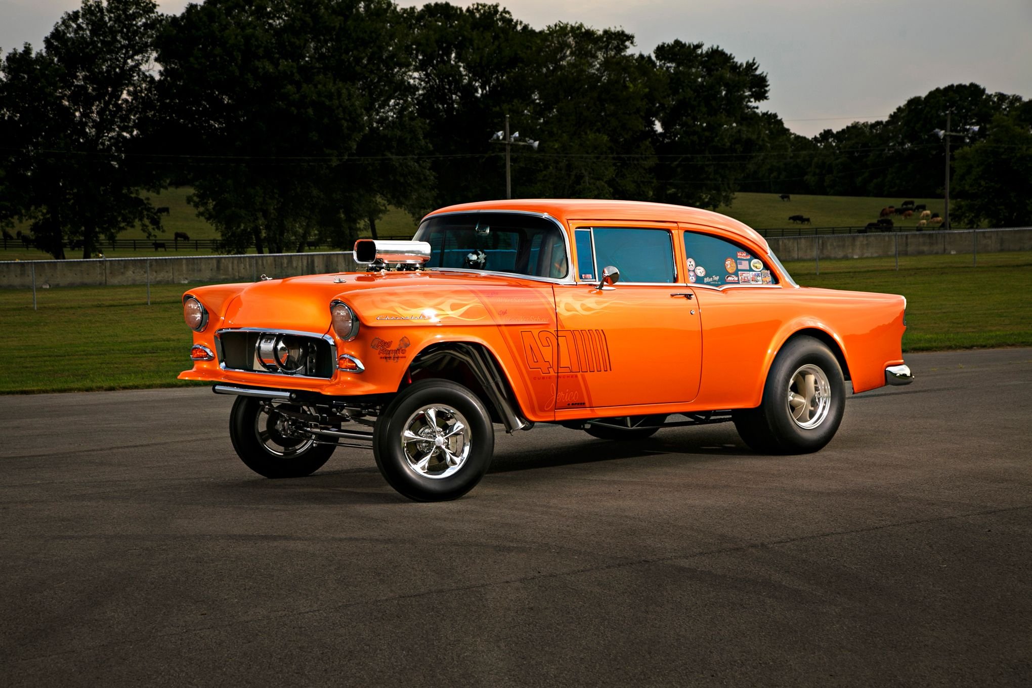 1955, Chevrolet, Chevy, 210, Coupe, Gasser, Drag, Old, Style, Race, Usa,  24 Wallpaper