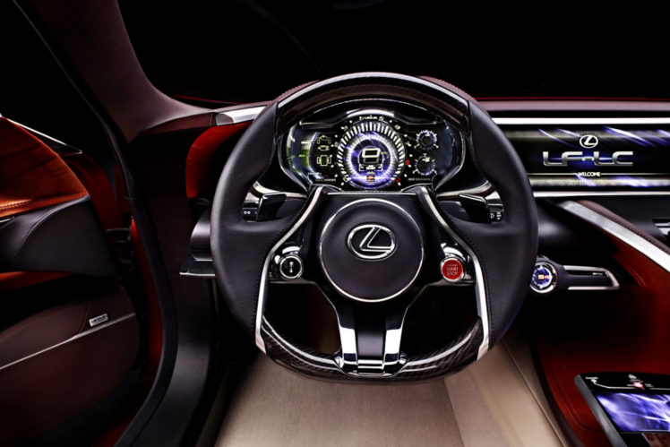 2012, Lexus, Lf lc, Sport, Coupe, Concept, Supercar, Supercars, Interior, Dash, Steering HD Wallpaper Desktop Background