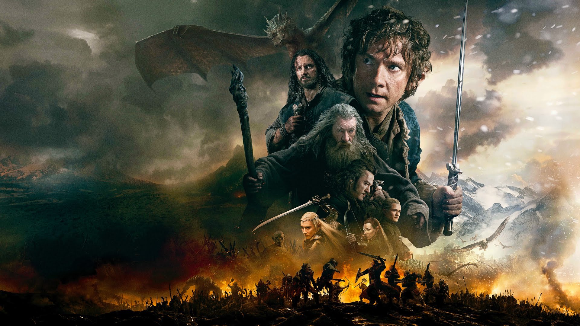 hobbit, Battle five armies, Lotr, Fantasy, Battle, Armies, Lord, Rings, Adventure Wallpaper