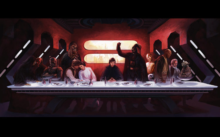 star, Wars, C3po, Darth, Maul, Darth, Vader, Boba, Fett, Luke, Skywalker, Han, Solo, Chewbacca, Leia, Organa, Yoda, Obi wan, Kenobi, Mace, Windu HD Wallpaper Desktop Background