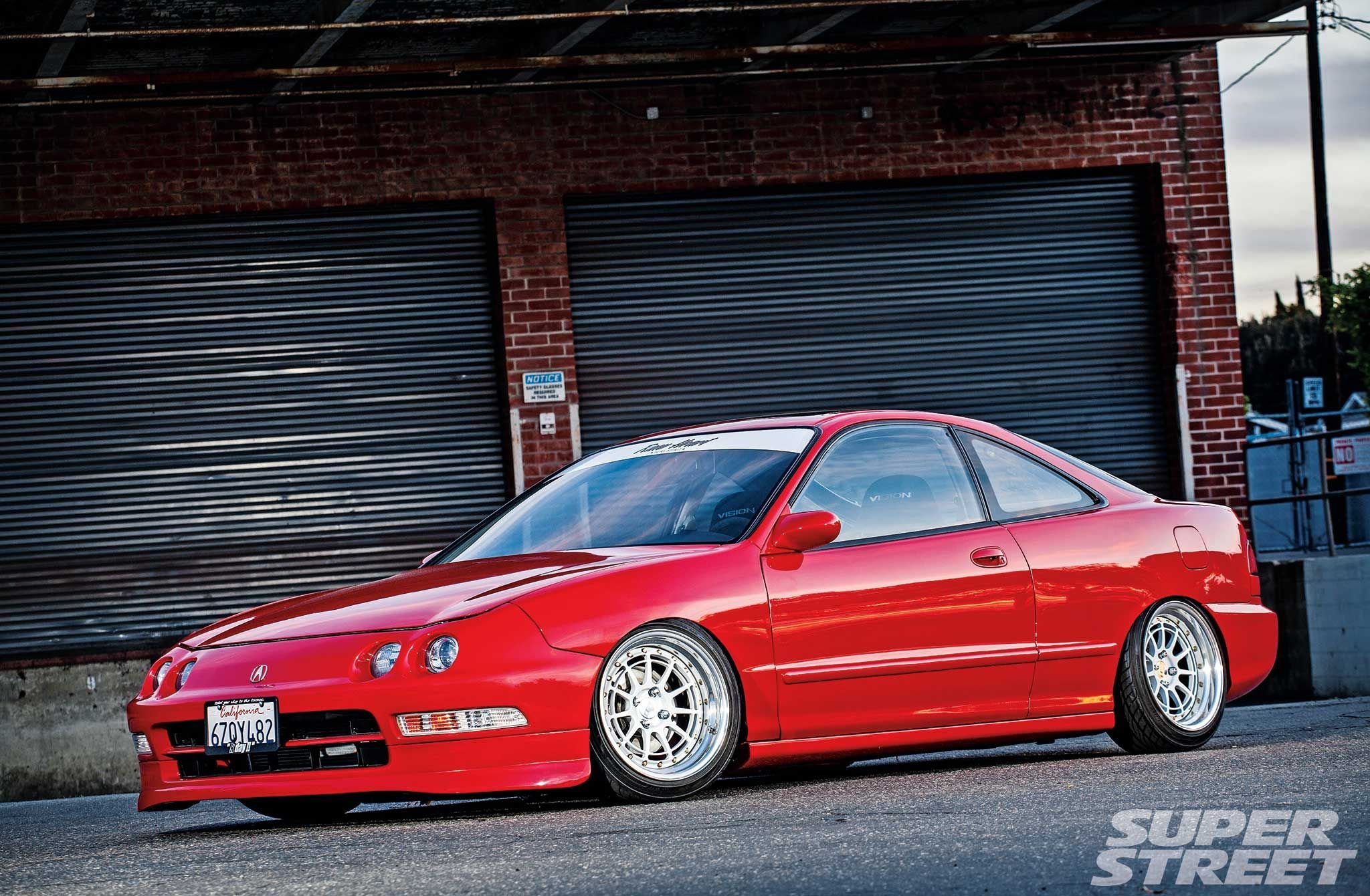 acura, Integra, Cars, Coupe, Red, Modified Wallpaper