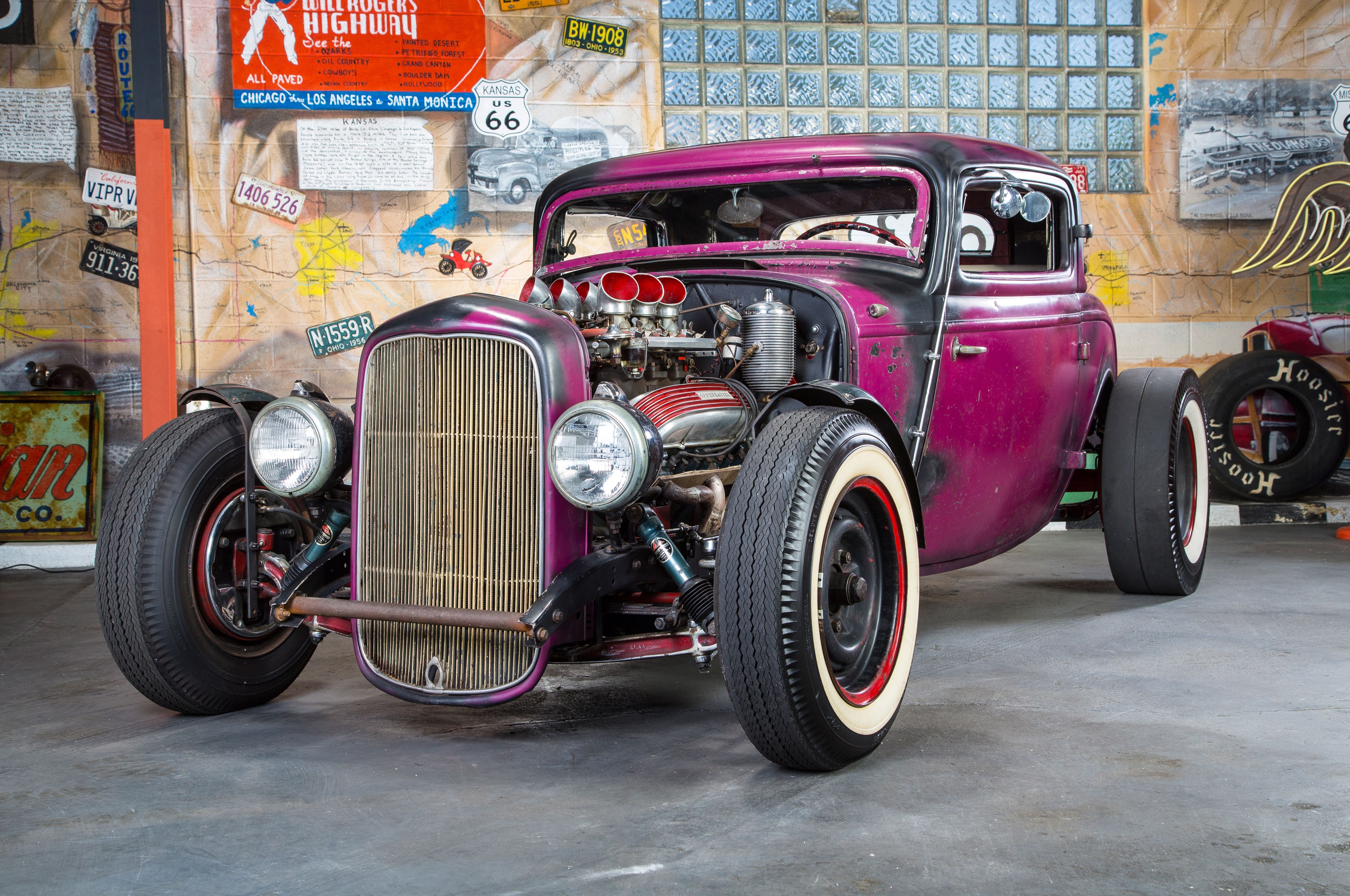 1932, Ford, Three, Window, Coupe, Custom, Hot, Rod, Usa Wallpaper