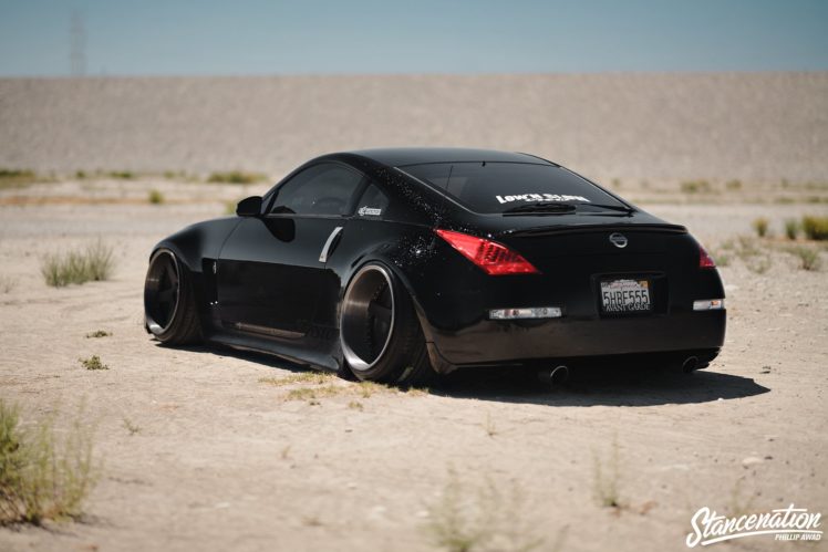 nissan, 350z, Black, Coupe, Cars, Modified HD Wallpaper Desktop Background