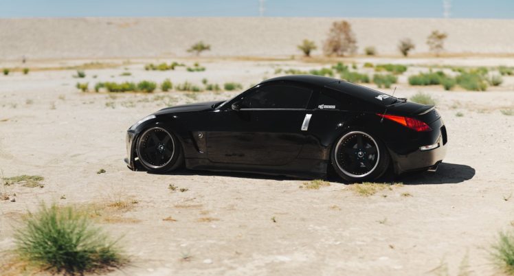 nissan, 350z, Black, Coupe, Cars, Modified HD Wallpaper Desktop Background