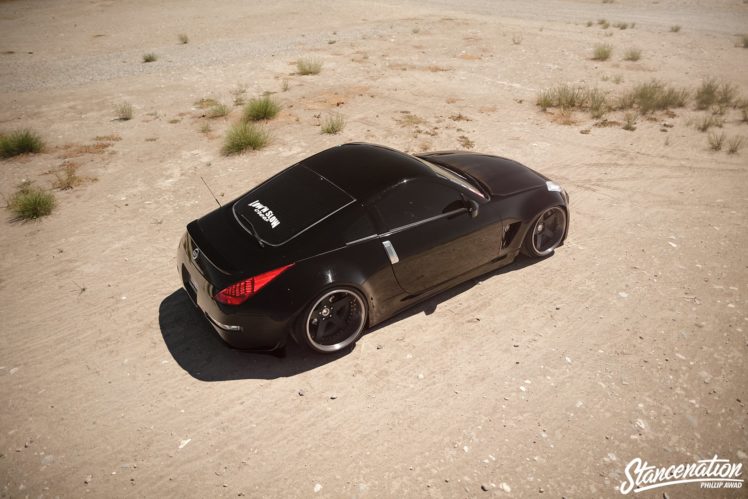 nissan, 350z, Black, Coupe, Cars, Modified HD Wallpaper Desktop Background