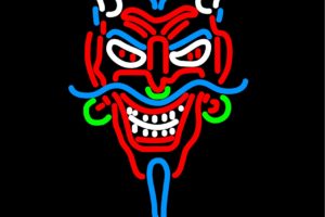 neon, Sign, Architecture, Quote, Typography, Text, Demon, Dark, Satan