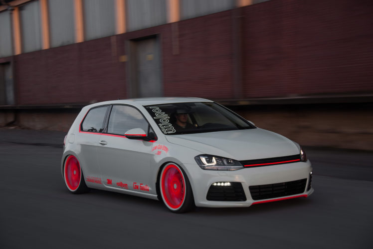2013, Volkswagen, Golf, Vii, Light tron, Tuning HD Wallpaper Desktop Background