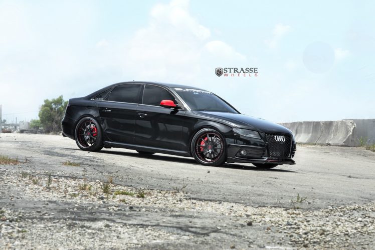 strasse, Wheels, Audi s4, Sedan, Black, Cars HD Wallpaper Desktop Background
