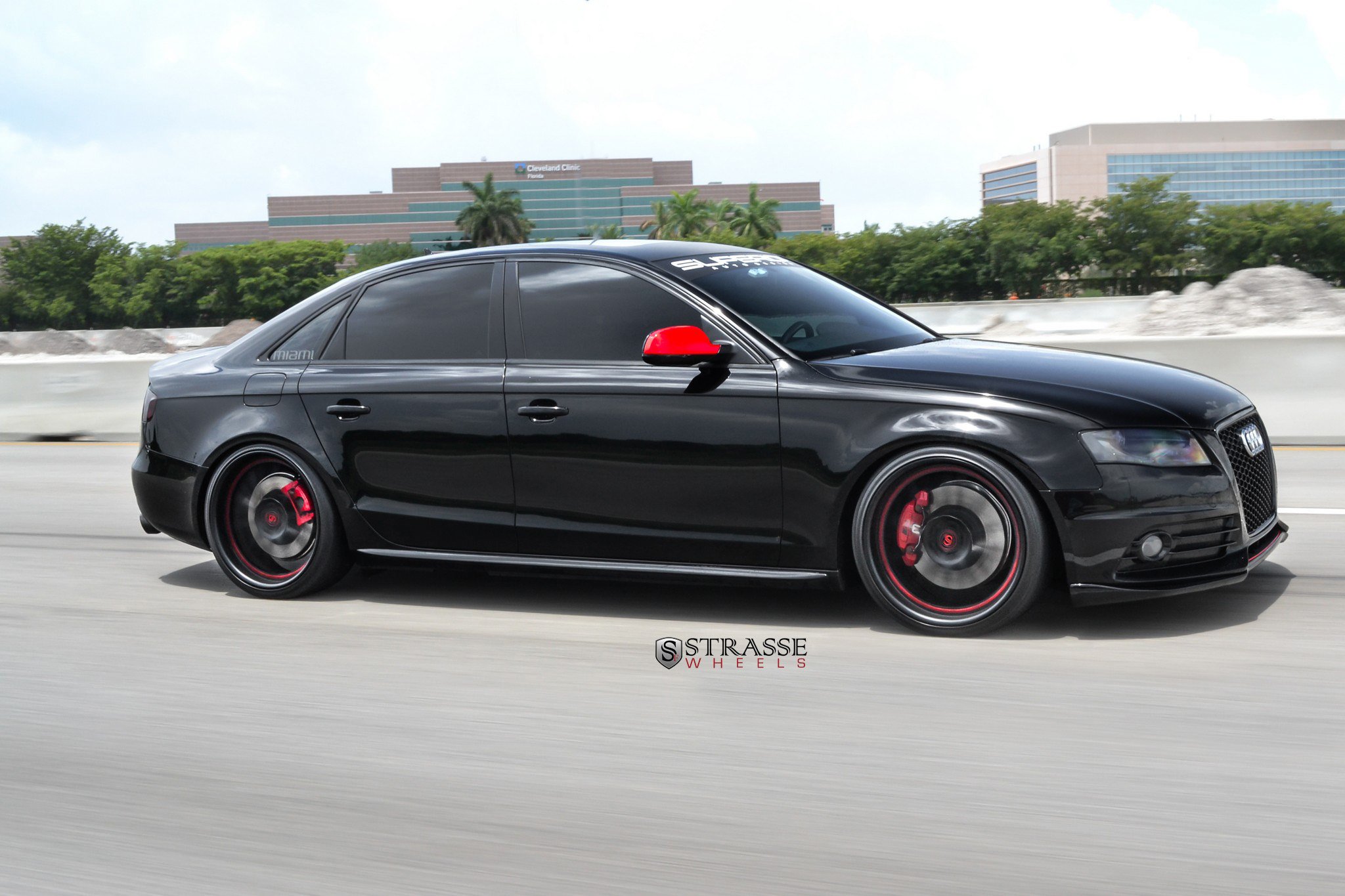 strasse, Wheels, Audi s4, Sedan, Black, Cars Wallpaper