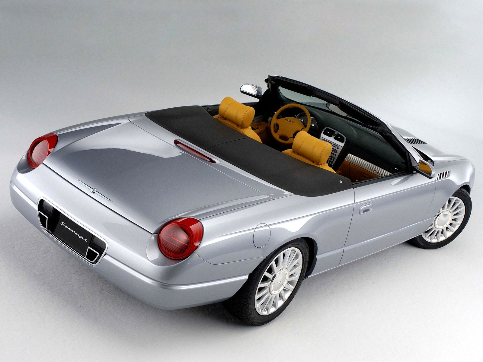 2003, Ford, Supercharged, Thunderbird, Concept, Luxury Wallpaper