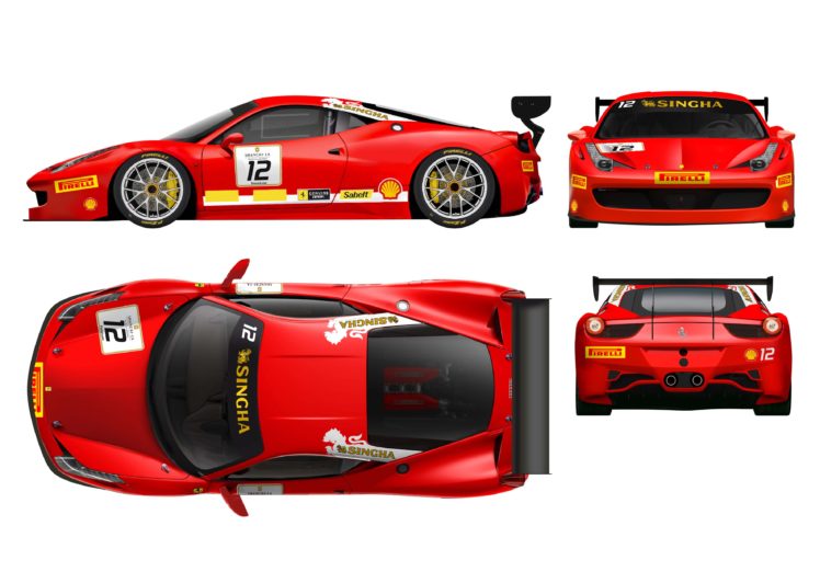ferrari, 458, Challenge, Evoluzione, Supercar, Race, Racing HD Wallpaper Desktop Background
