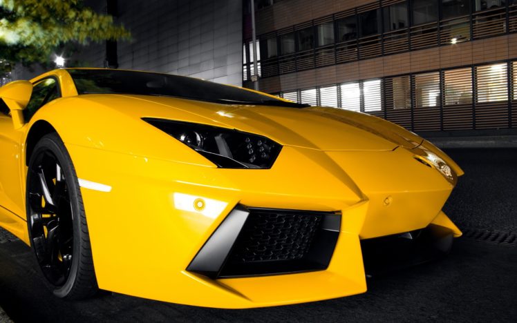 cars, Lamborghini, Lamborghini, Aventador, Yellow, Cars HD Wallpaper Desktop Background