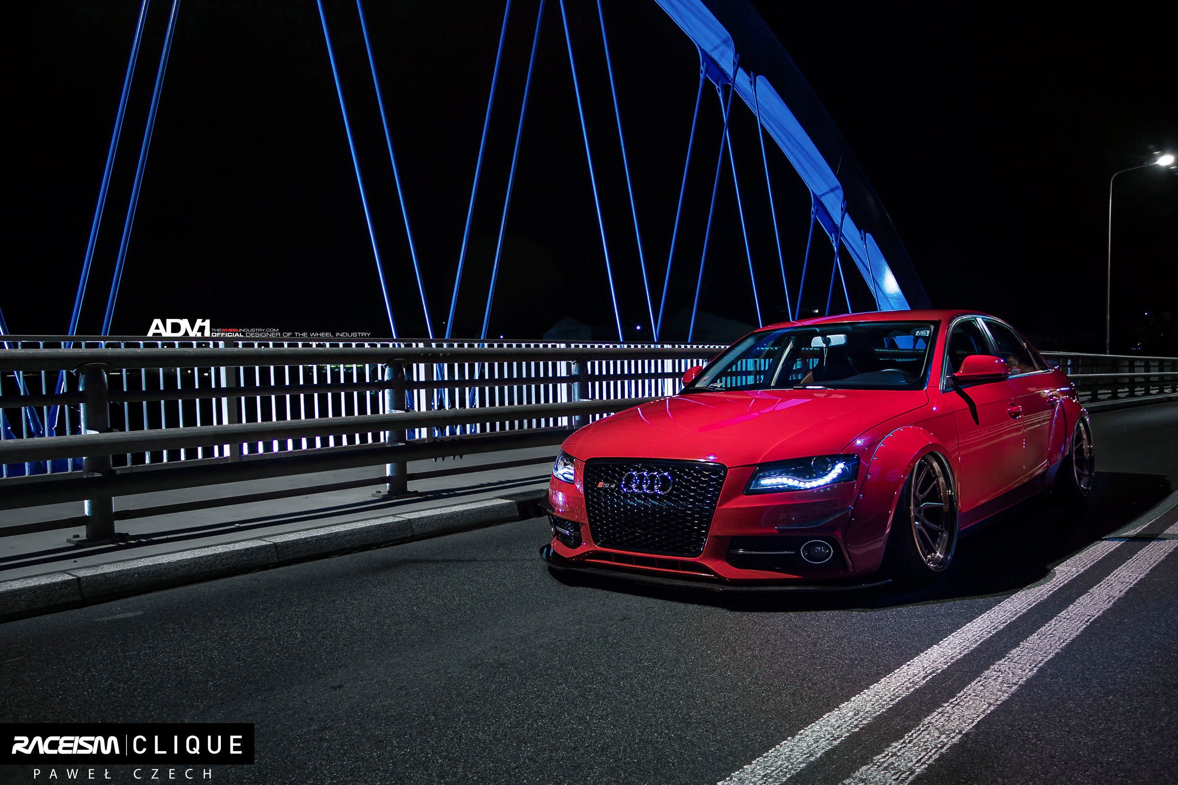 Audi Widebody Cars Sedan Red Adv1 Wheels Wallpapers Hd Desktop And Mobile Backgrounds