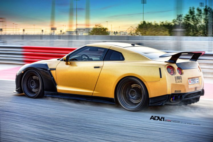 nissan, Gt r, Bodykit, Modified, Cars, Sedan, Red, Adv1, Wheels HD Wallpaper Desktop Background