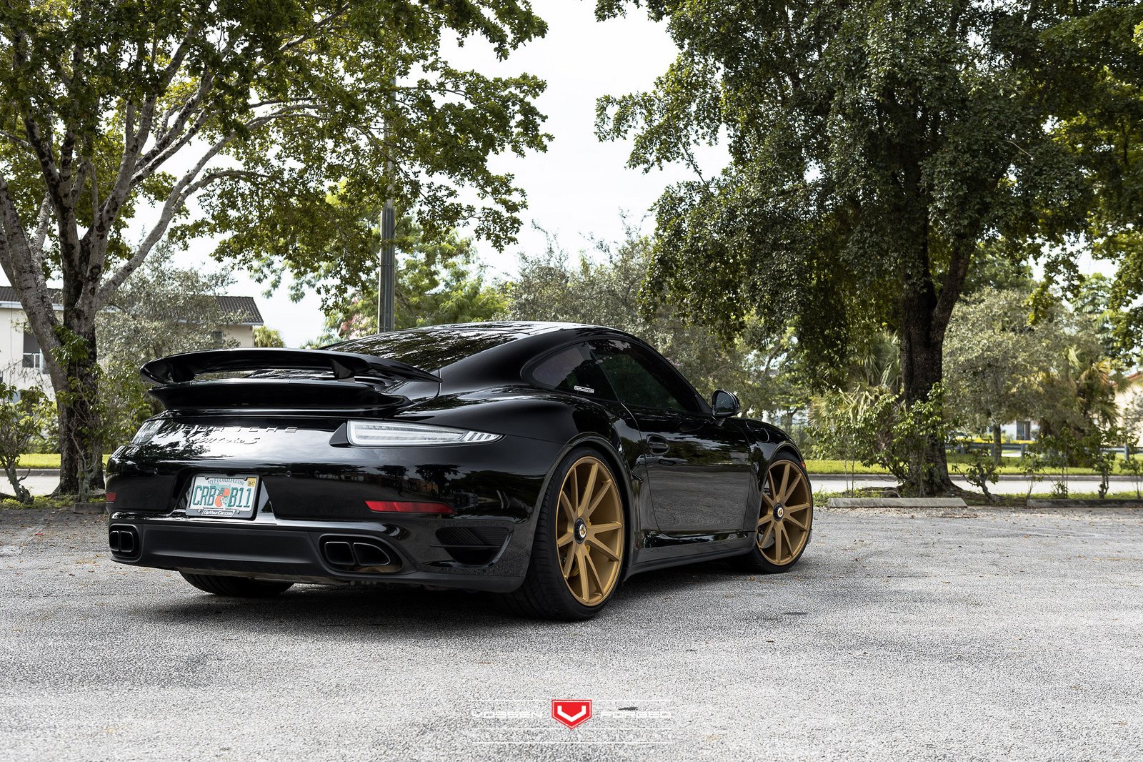 porsche, 911, Turbo s, Cars, Black, Vossen, Wheels Wallpaper