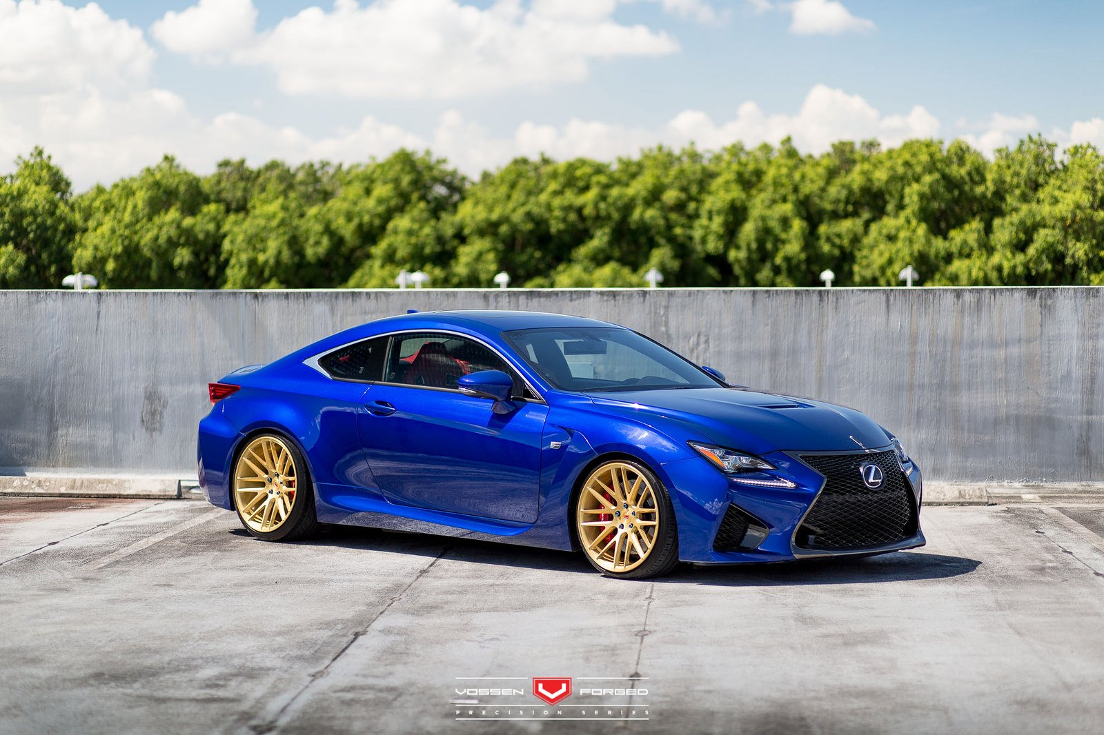 lexus, Rc f, Cars, Blue, Coupe, Vossen, Wheels Wallpaper