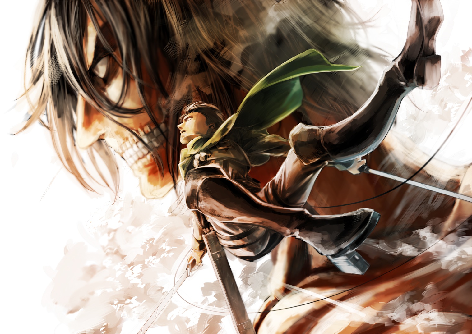 boots, Otani,  gloria , Rivaille, Rogue, Titan, Shingeki, No, Kyojin, Sword, Weapon Wallpaper