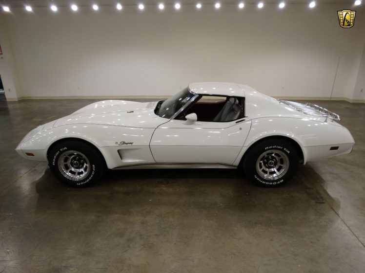 1975, Chevrolet, Corvette, Coupe, White, Cars HD Wallpaper Desktop Background