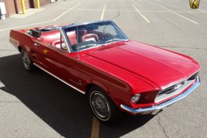 1967, Ford, Mustang, Convertible, Red, Cars, Usa