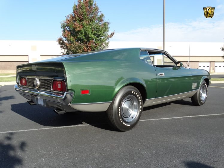 1971, Ford, Mustang, Mach 1, Cars, Green, Coupe, Usa HD Wallpaper Desktop Background