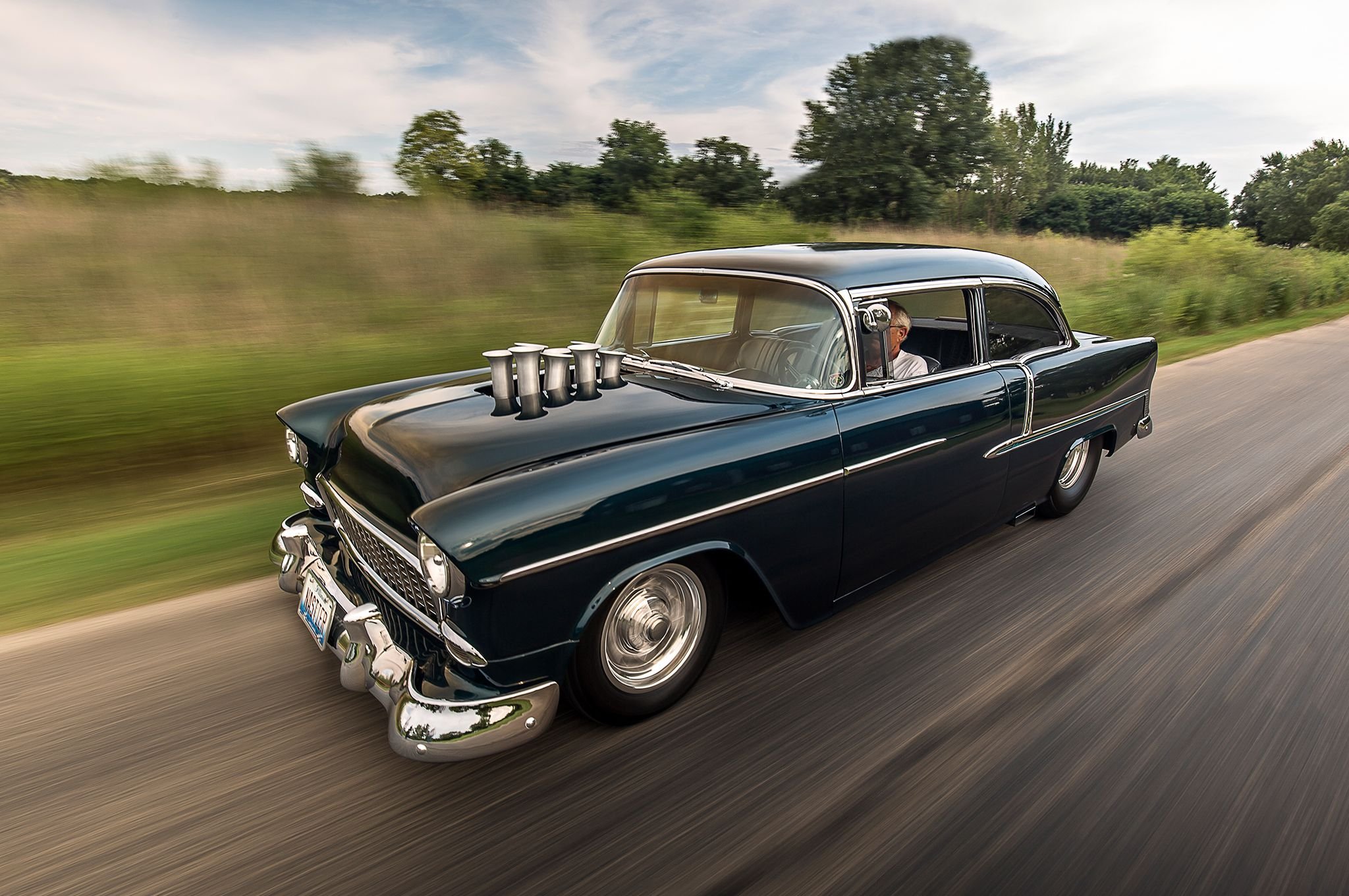 1955, Chevrolet, Chevy, Bel, Air, Belair, Coupe, Pro, Street, Super, Drag, Usa,  01 Wallpaper