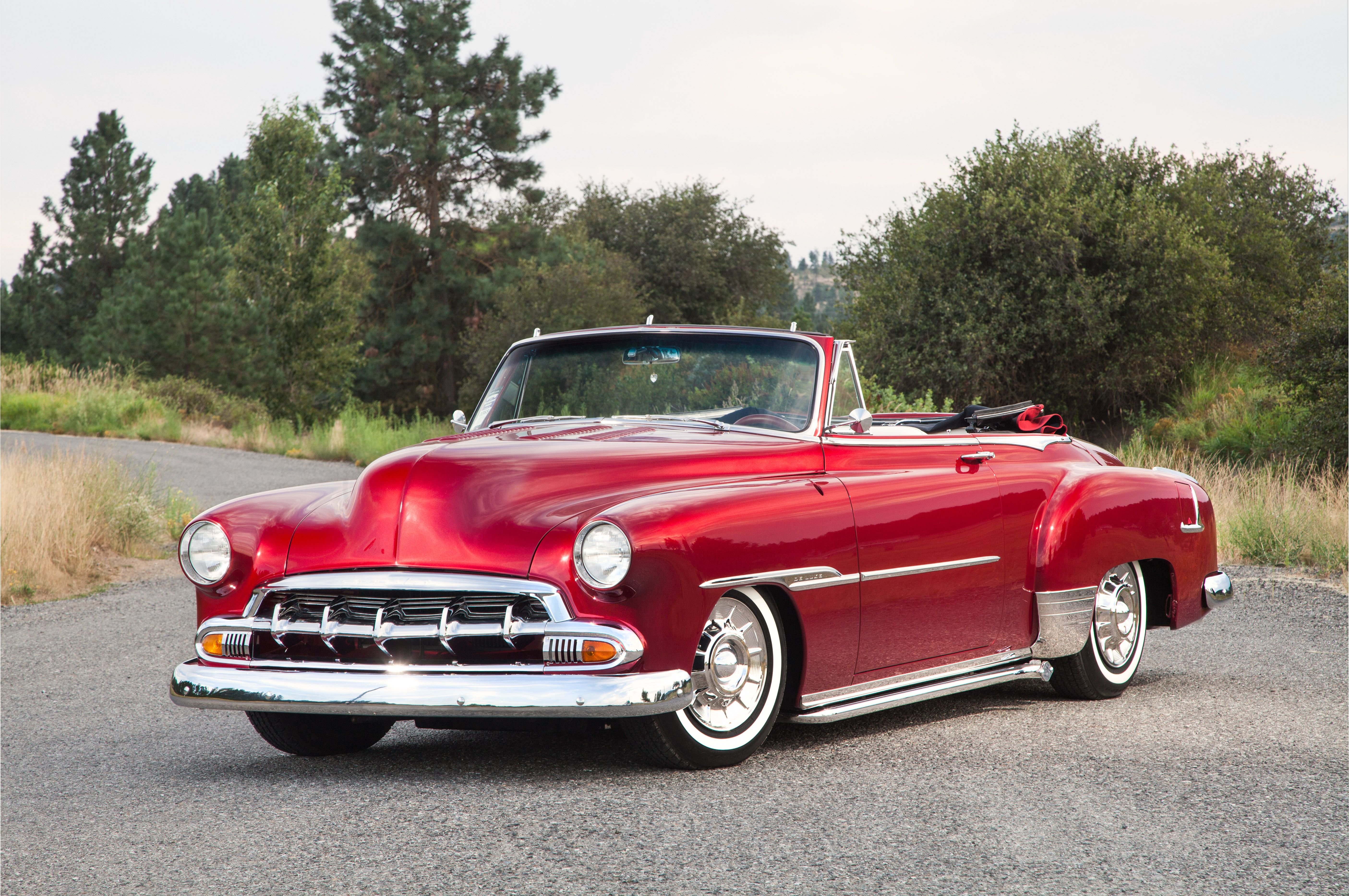 1952, Chevrolet, Chevy, Convertible, Custom, Old, School, Low, Usa,  01 Wallpaper