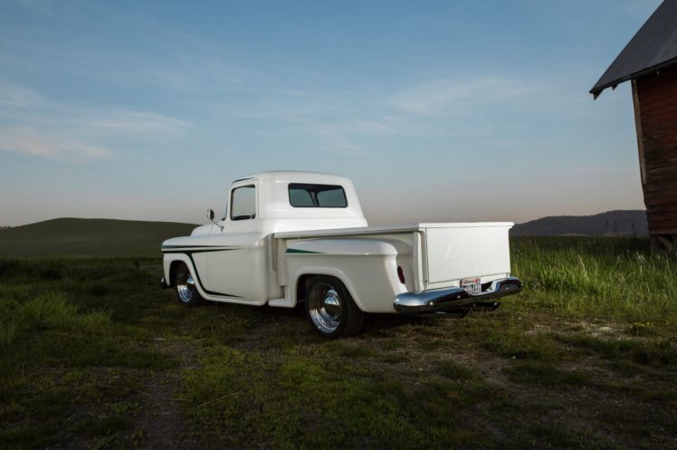 1958, Chevrolet, Chevy, Apache, 3100, Pickup, Stepside, Custim, Old, School, Usa,  04 HD Wallpaper Desktop Background