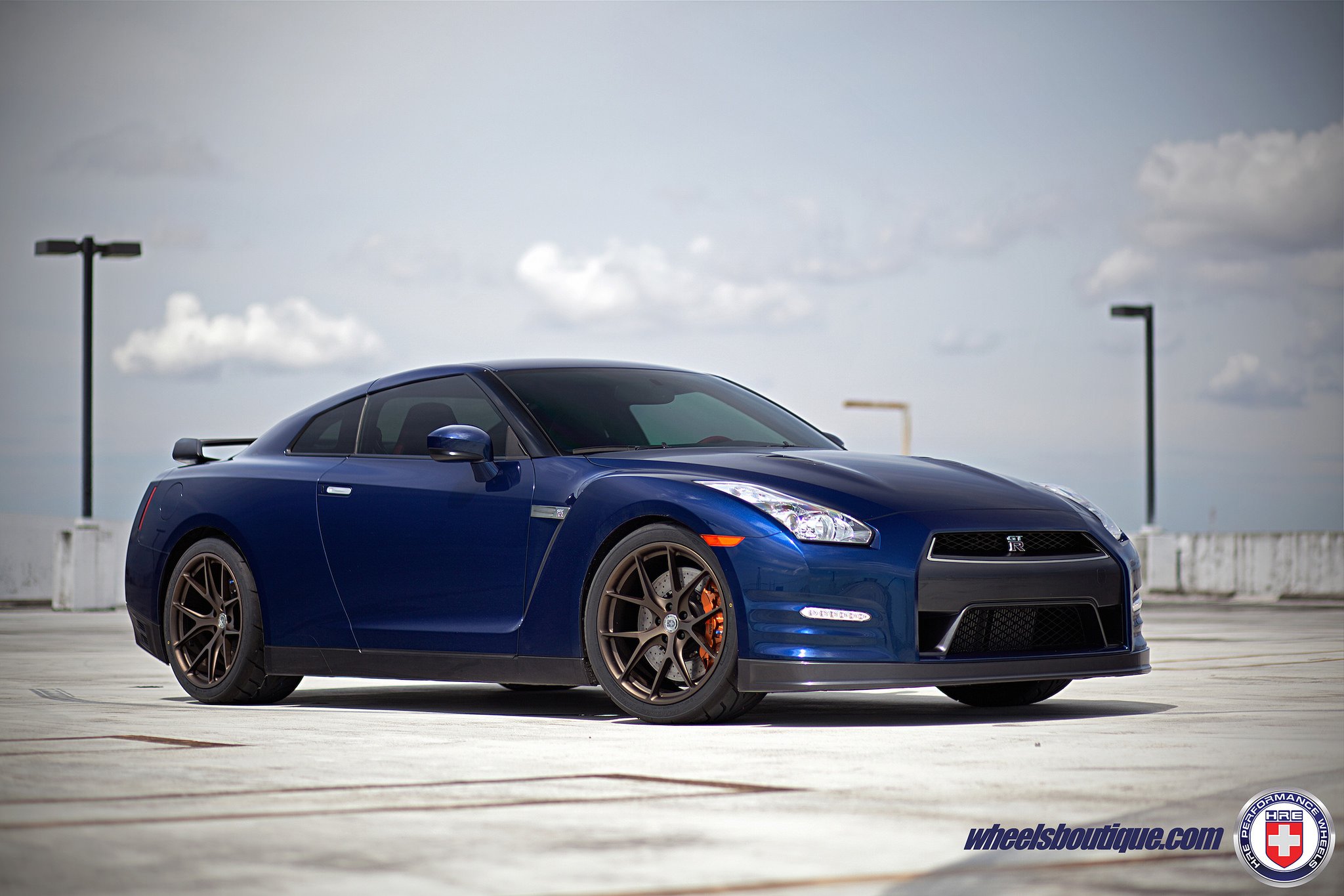 nissan, Gtr, Hre, Forged, Wheels, Cars, Blue Wallpaper