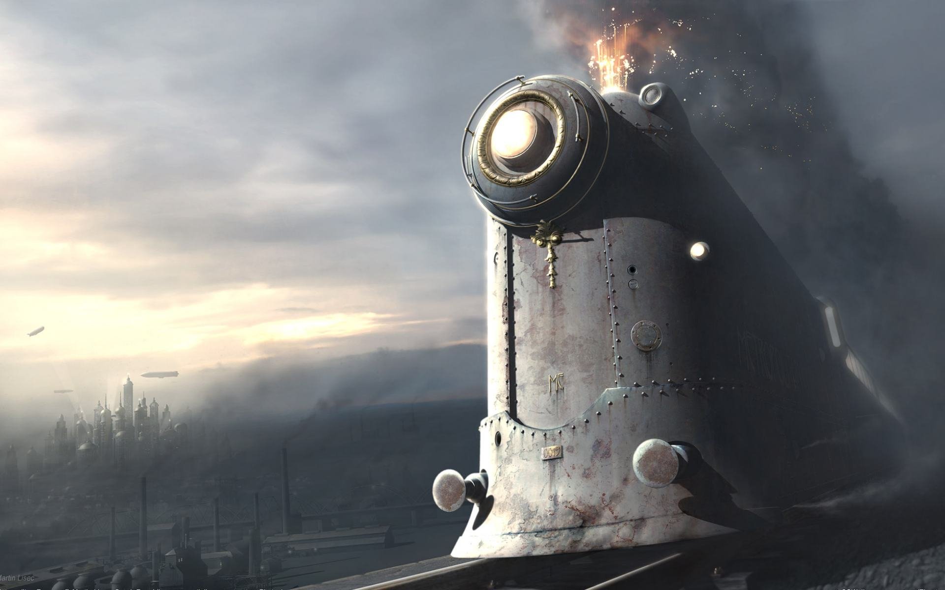 train, Railroad, Tracks, Locomotive, Engine, Tractor, Railway Wallpaper